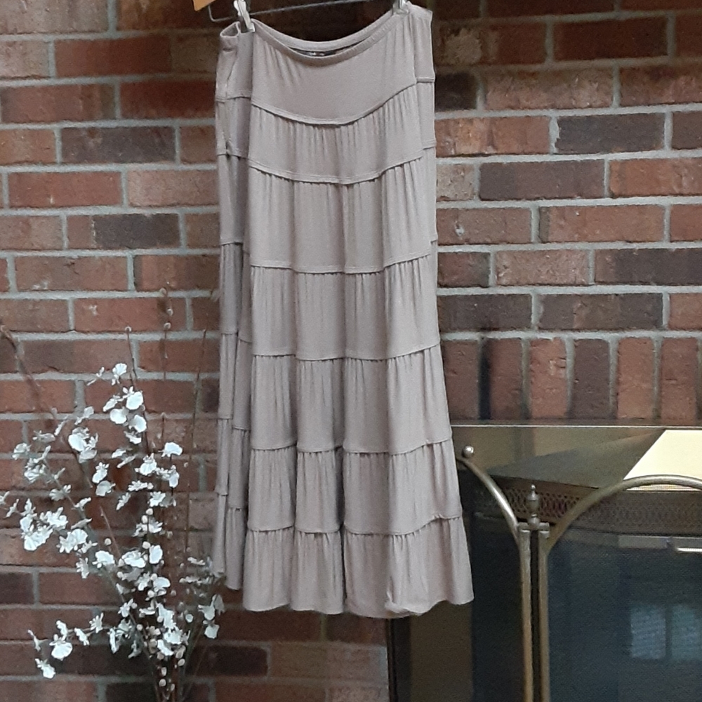 Style & Co. Tan pull-on skirt
